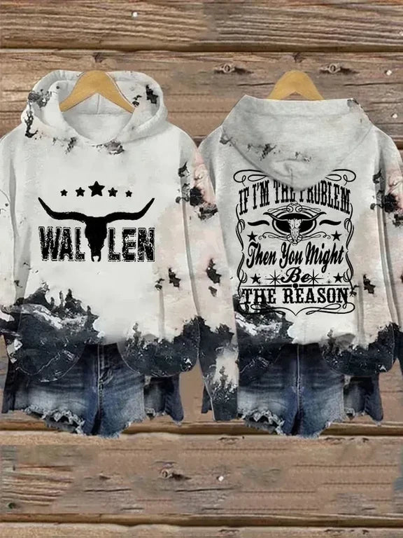 If I'm The Problem Then You Might Be The Reason Printed Sweatshirt & Hoodie