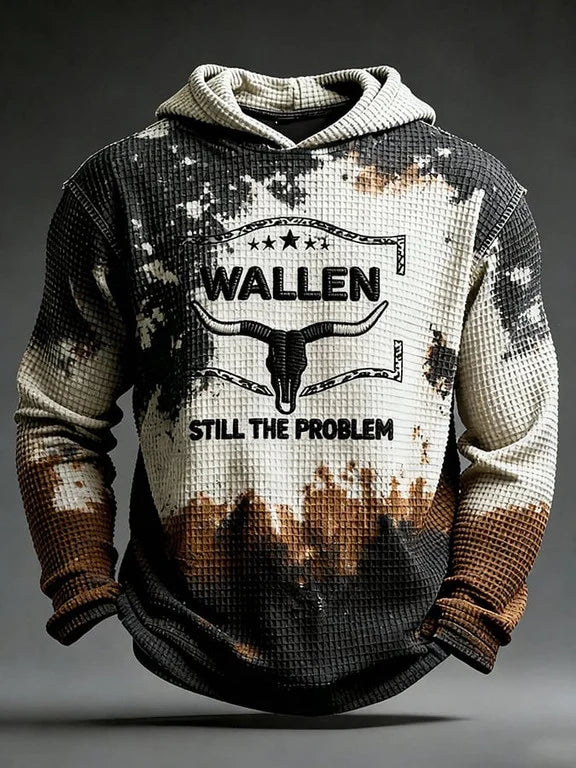 Morgan Wallen Still The Problem Print Waffle Hoodie