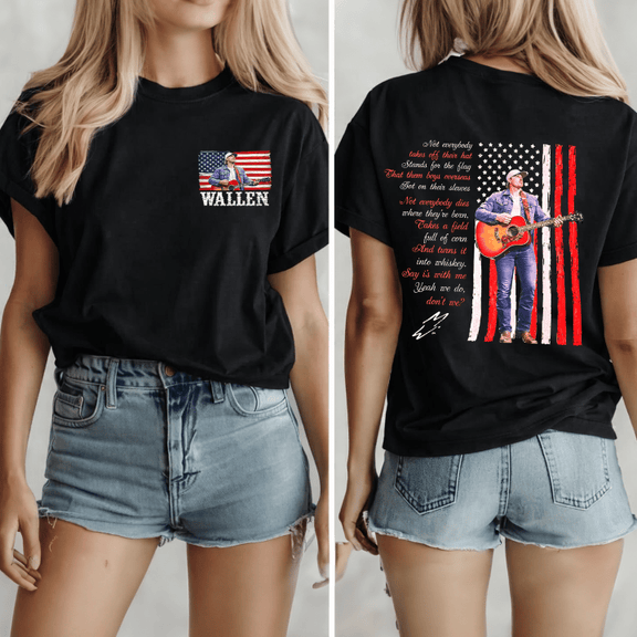 Morgan Wallen Flag American Shirt, Sweatshirt & Hoodie