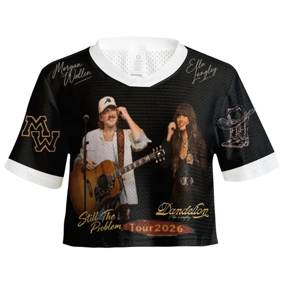 Morgan Wallen x Ella Langley Tour 2026 Football Jersey, Problem Jersey