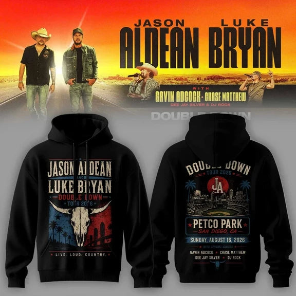 JA & LB – Double Down Tour 2026 Shirt Gildan 5000, Sweatshirt & Hoodie