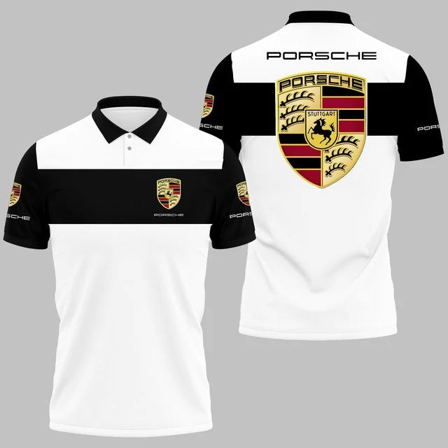 Porsche 3D All-Over Printed Polo Shirt v3 – Limited Edition
