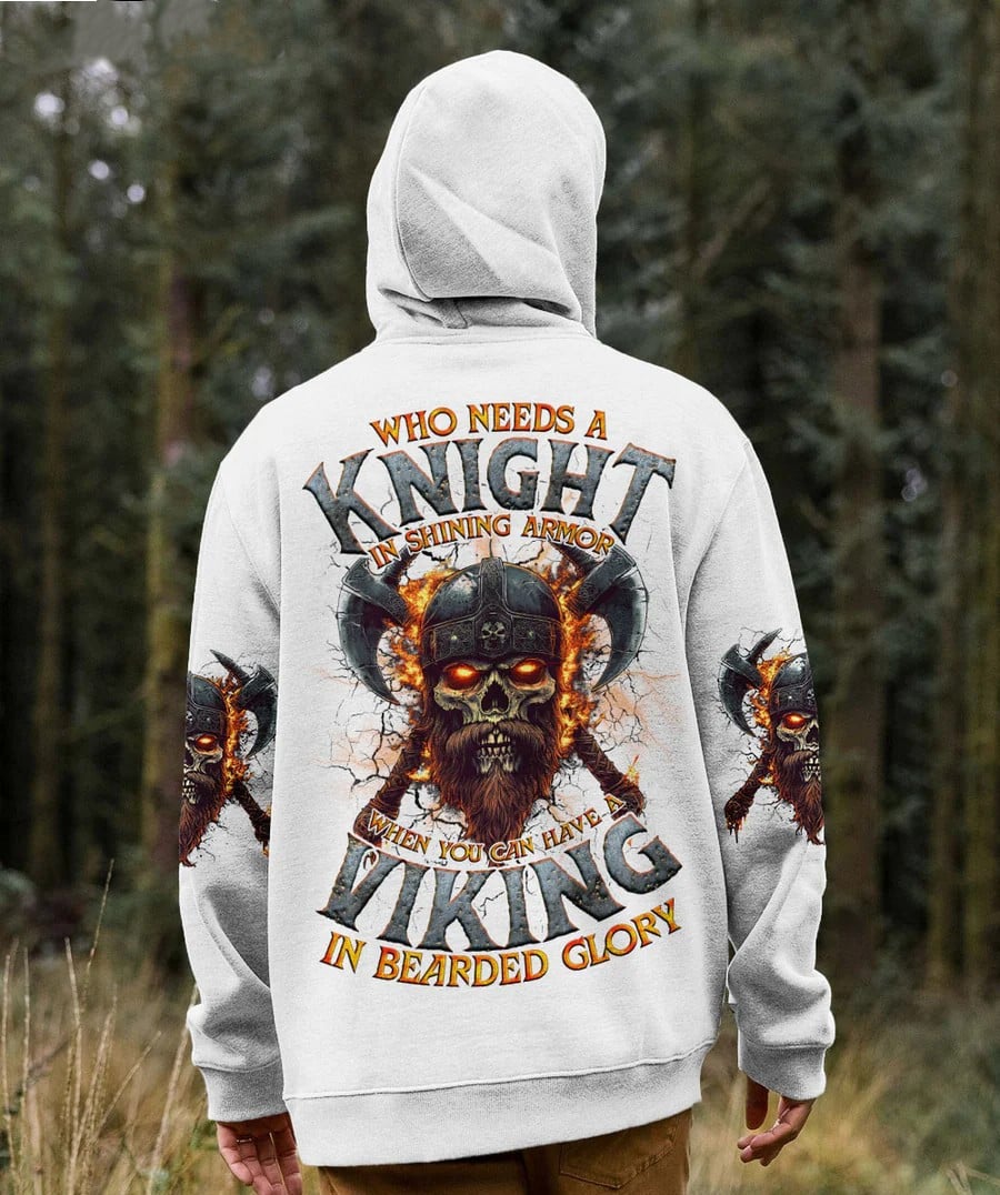 A Viking In Bearded Glory Skull