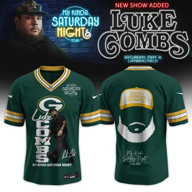 LC My Kinda Saturday Night Tour 2026 Football Jersey, Problem Jersey
