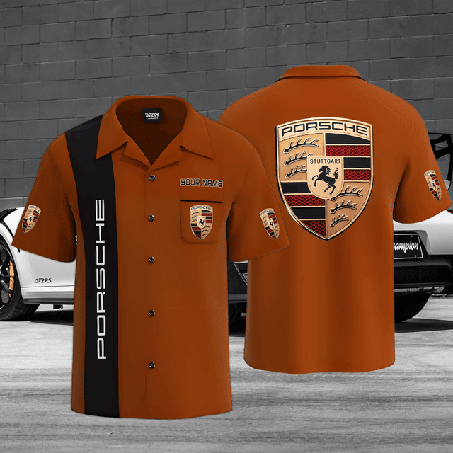 Porsche Custom Name 3D Hawaiian Shirt – Limited Edition