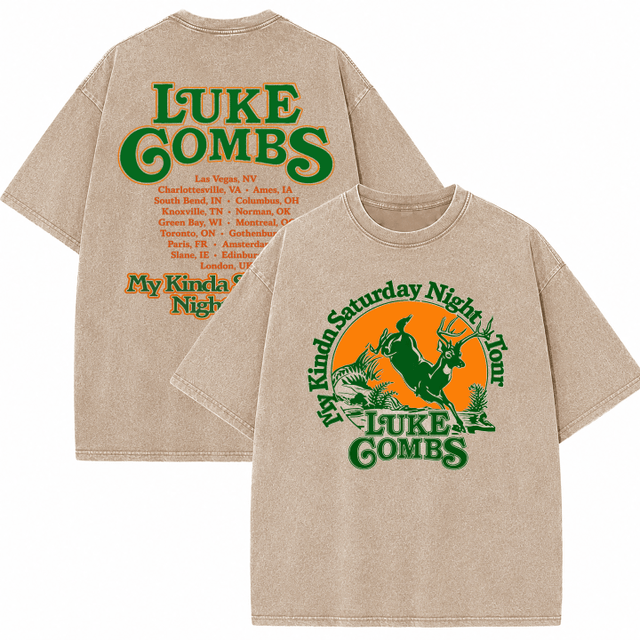 LC Limited Edition “My Kinda Saturday Night Tour” 2026 Wash T - Shirt, Sweatshirt & Hoodie