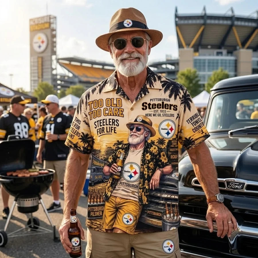 Pittsburgh Steelers Team Apparel – Premium Hawaiian Shirt, Shorts Set, T-Shirt, Jersey, Sweatshirt & Hoodie