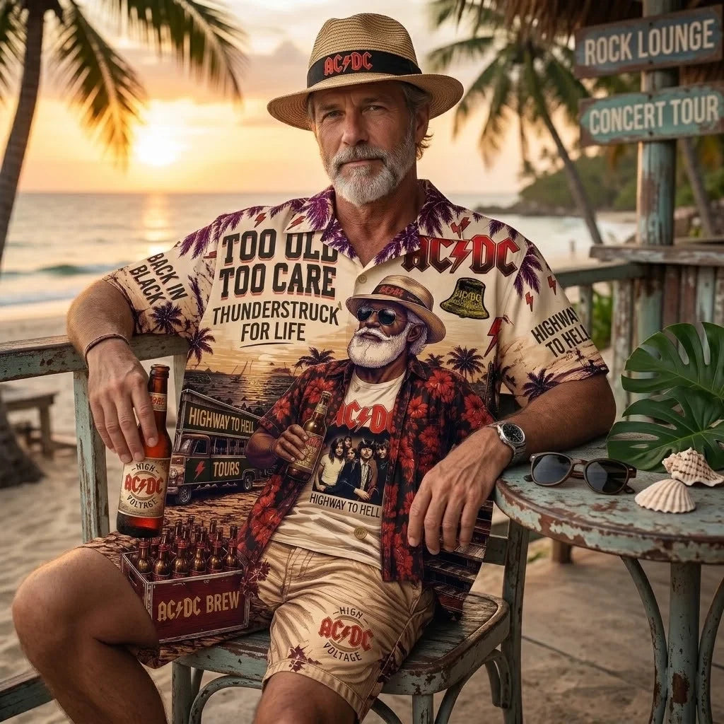 AC/DC Rock Band Apparel – Premium Hawaiian Shirt, Shorts Set, T-Shirt, Jersey, Sweatshirt & Hoodie
