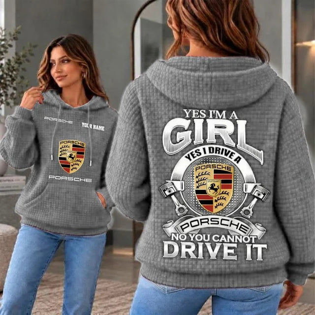 Porsche Cusom Name Casual Design Women Hoodie