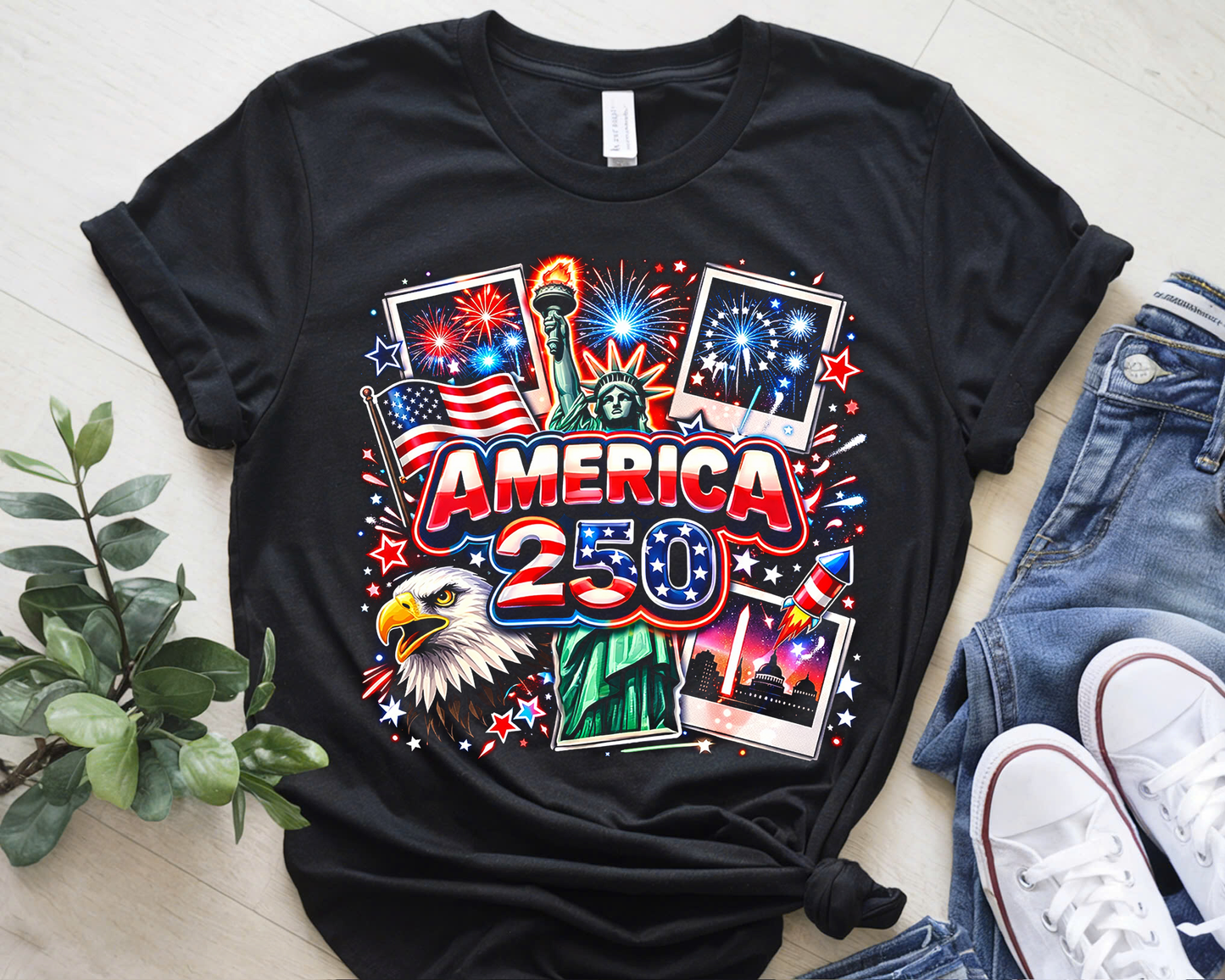 Cowgic America 250th Anniversary T-Shirt - 2026 Independence Day Commemorative Tee