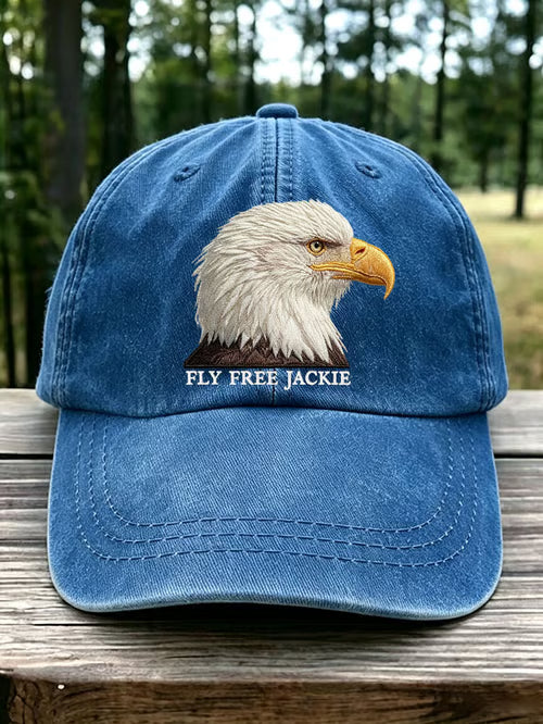 Embroidered Cap - Fly Free Jackie Baseball Cap