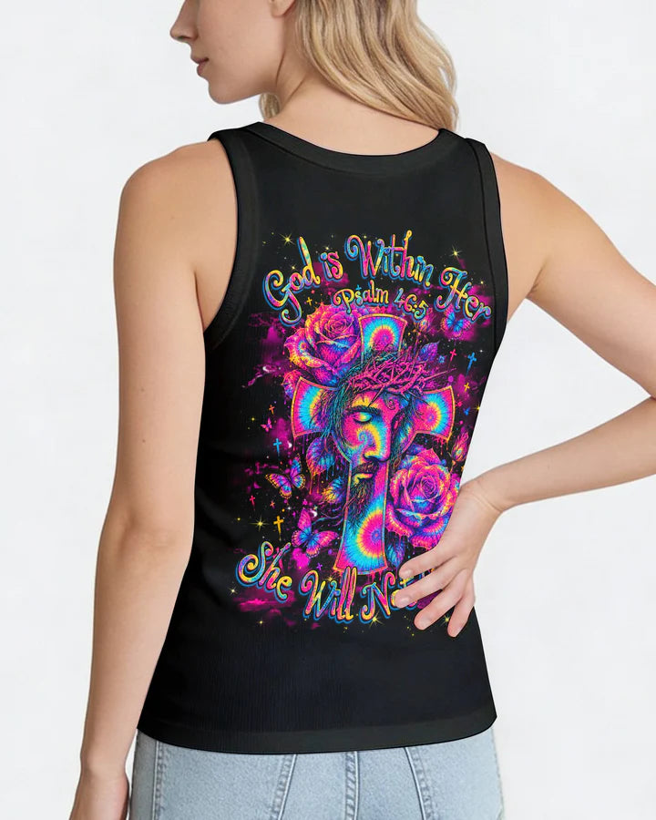 Cowgic God Is Within Her Women’s All Over Print Shirt