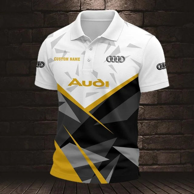 Audi 3D Polo Shirt v8 – Custom Name