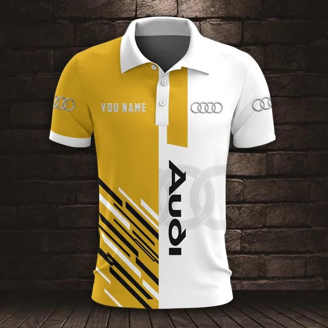 Audi 3D Polo Shirt v4 – Custom Name