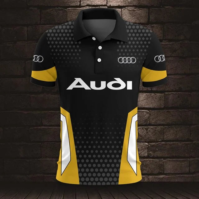 3D All Over Printed Audi Polo Shirt Limited Edition v2