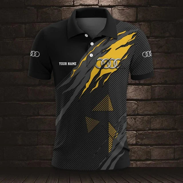 Audi 3D Polo Shirt v6 – Custom Name