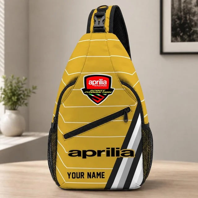 Aprilia Motorcycles Sling Bag – Custom Name Crossbody Bag