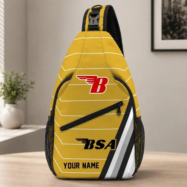 BSA Motorcycles Sling Bag – Custom Name Crossbody Bag