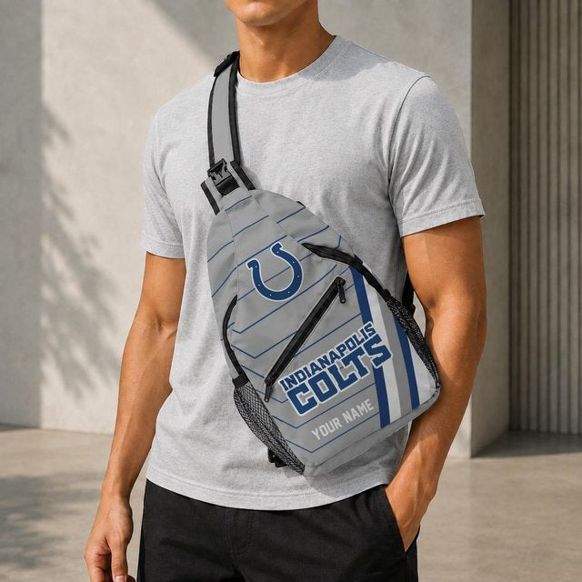 Indianapolis Colts Football Team Sling Bag – Custom Name Crossbody Bag