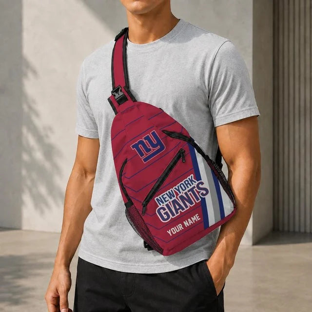 New York Giants Football Team Sling Bag – Custom Name Crossbody Bag