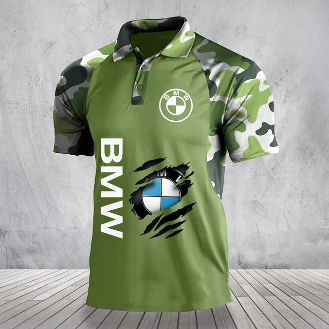 3D All Over Printed BMW Polo Shirt Limited Edition