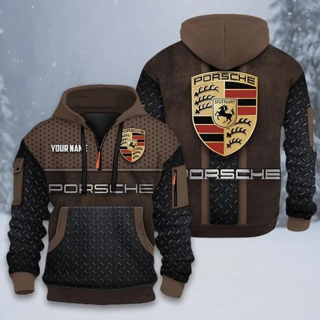 Porsche Custom Quarter Zip Hoodie v3
