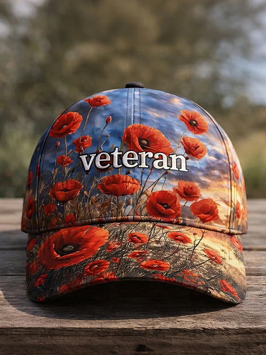 Cowgic Proud Veteran Unisex Vintage Printed Hats v11