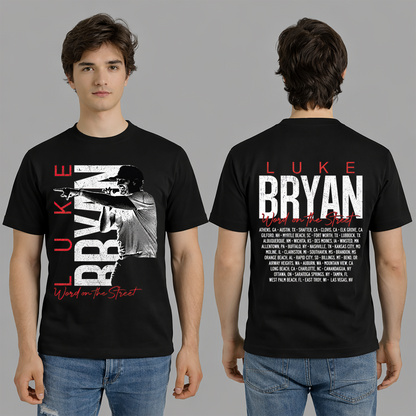 LB Word On The Street Black Tour Tee T- Shirt Gildan 5000, Sweatshirt & Hoodie