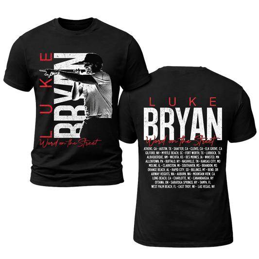 LB Word On The Street Black Tour Tee T- Shirt Gildan 5000, Sweatshirt & Hoodie