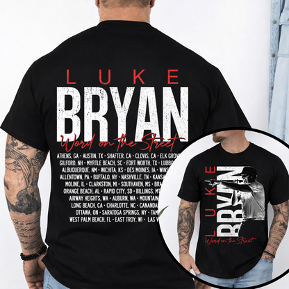 LB Word On The Street Black Tour Tee T- Shirt Gildan 5000, Sweatshirt & Hoodie