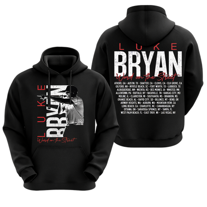 LB Word On The Street Black Tour Tee T- Shirt Gildan 5000, Sweatshirt & Hoodie