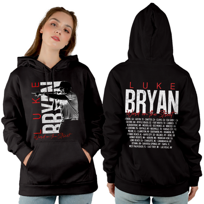 LB Word On The Street Black Tour Tee T- Shirt Gildan 5000, Sweatshirt & Hoodie