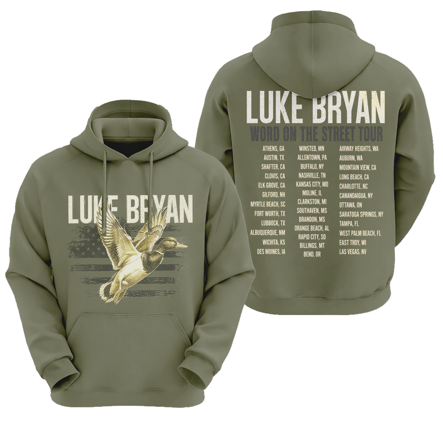 LB Word On The Street Tour T- Shirt Gildan 5000, Sweatshirt & Hoodie