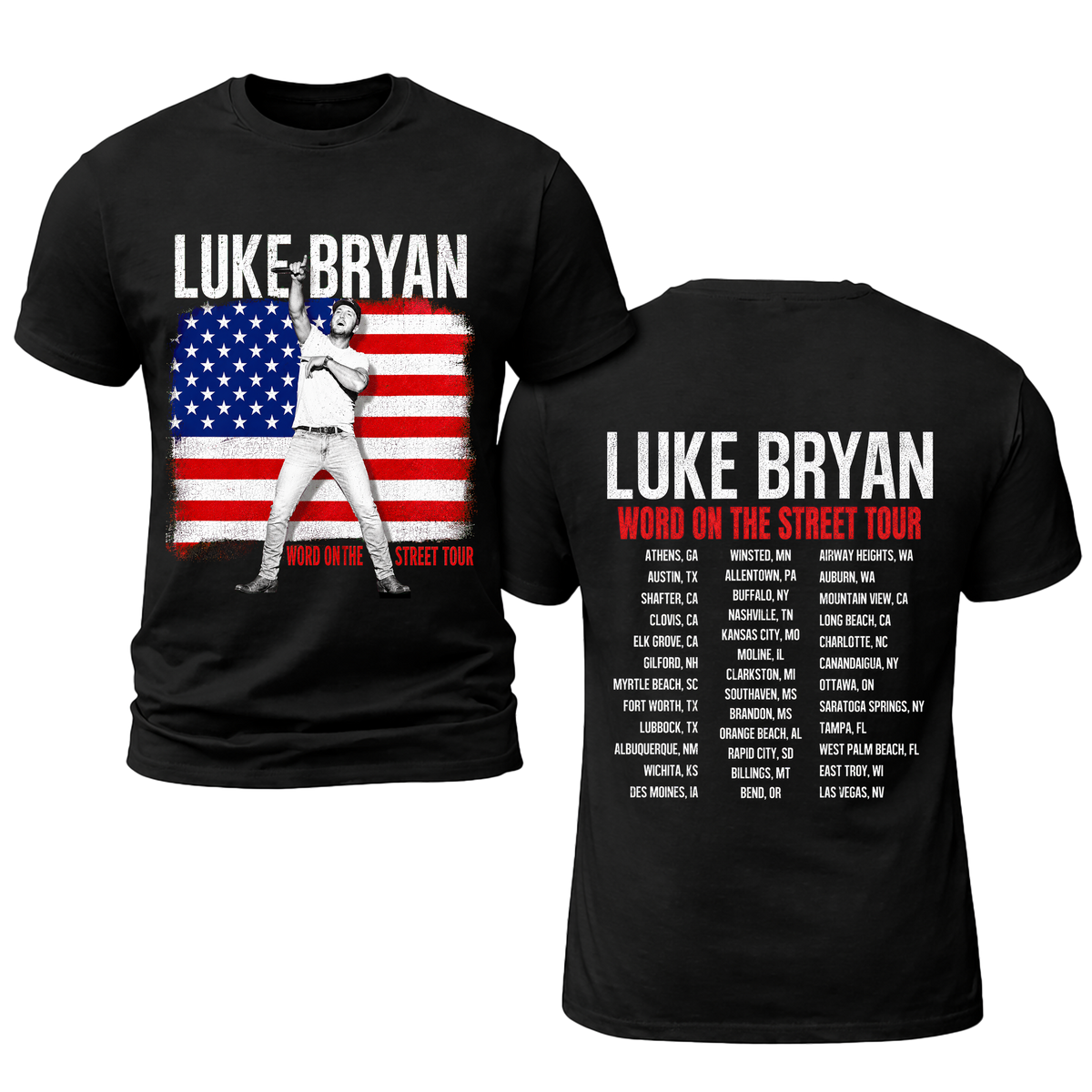 LB Word On The Street Tour Flag T- Shirt Gildan 5000, Sweatshirt & Hoodie