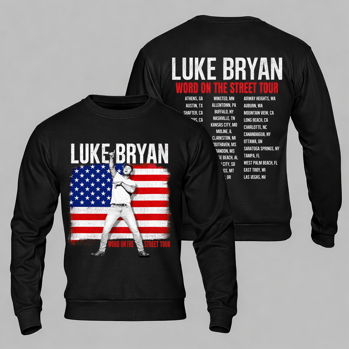 LB Word On The Street Tour Flag T- Shirt Gildan 5000, Sweatshirt & Hoodie