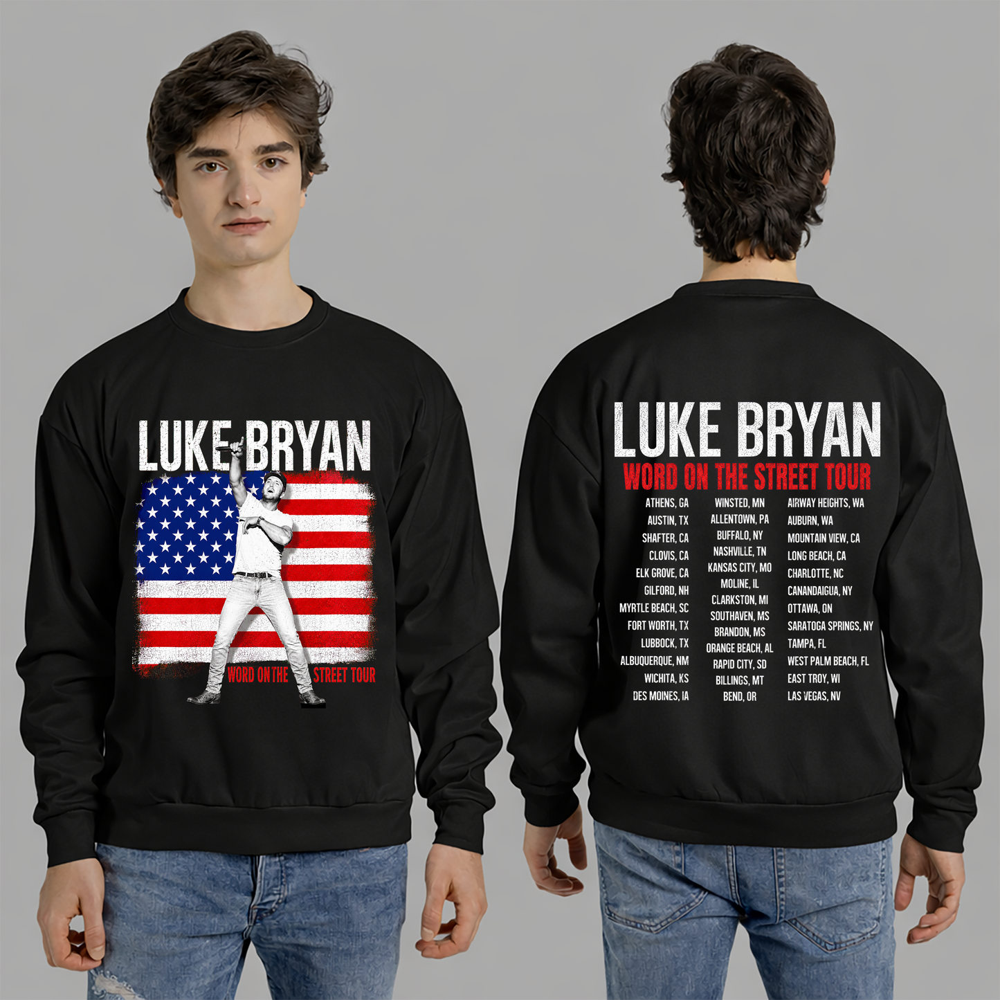 LB Word On The Street Tour Flag T- Shirt Gildan 5000, Sweatshirt & Hoodie