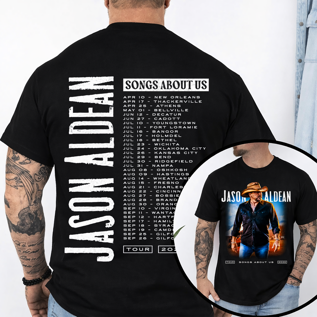 Songs About Us Tour Shirt Gildan 5000, Sweatshirt & Hoodie