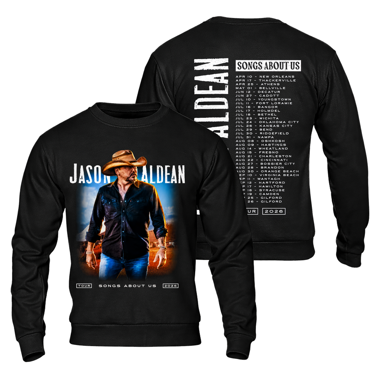 Songs About Us Tour Shirt Gildan 5000, Sweatshirt & Hoodie