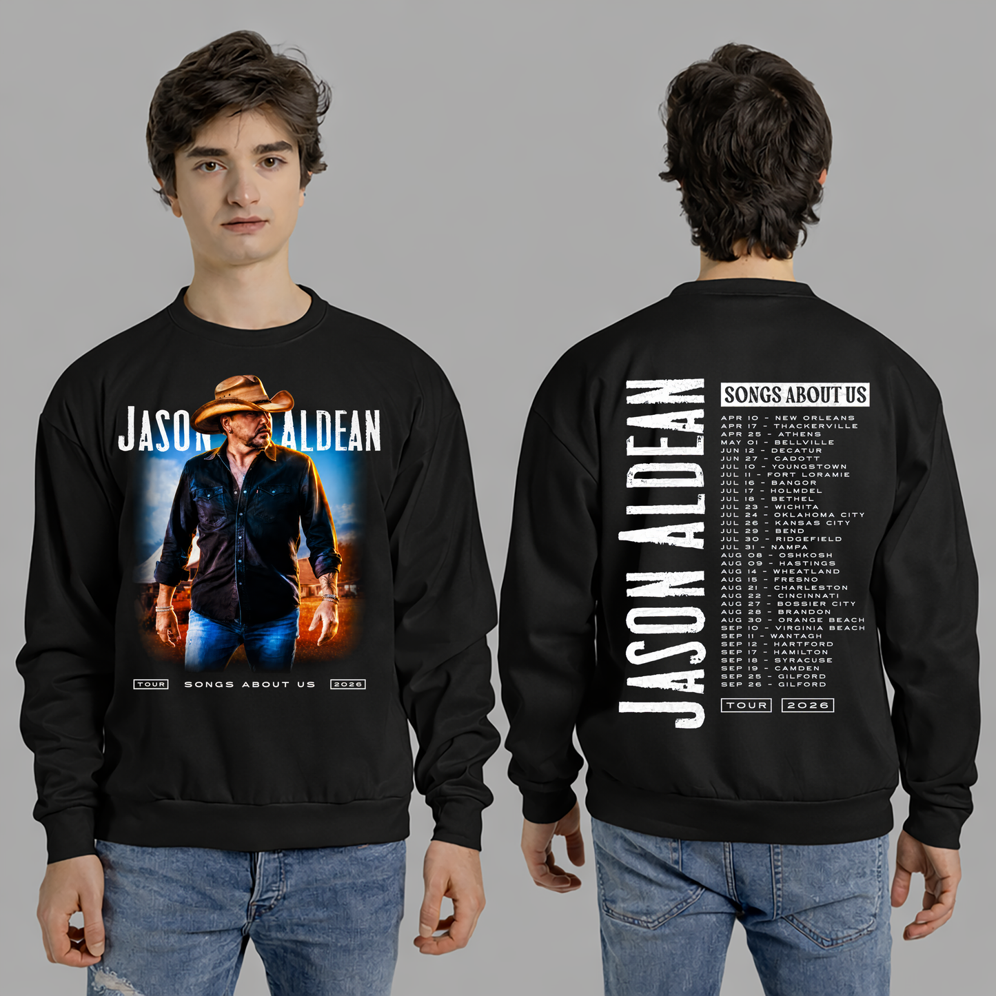 Songs About Us Tour Shirt Gildan 5000, Sweatshirt & Hoodie