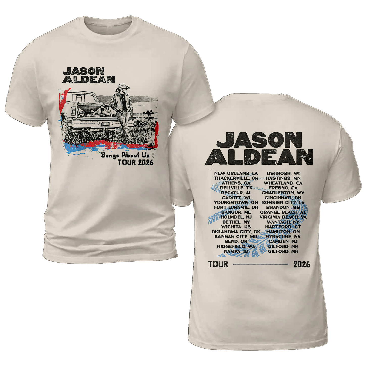 Back Songs About Us Tour Truck Shirt Gildan 5000, Sweatshirt & Hoodie