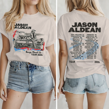Back Songs About Us Tour Truck Shirt Gildan 5000, Sweatshirt & Hoodie