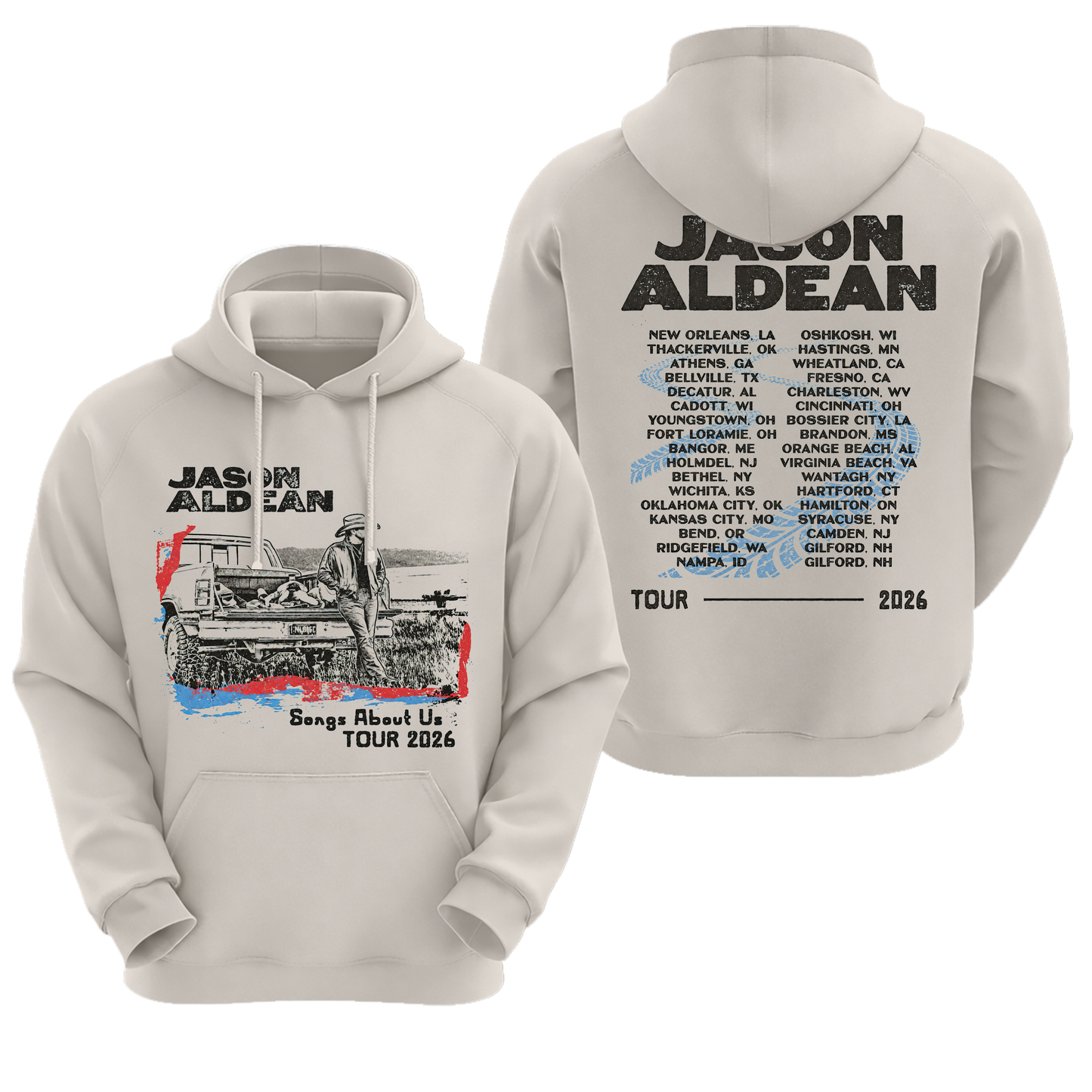 Back Songs About Us Tour Truck Shirt Gildan 5000, Sweatshirt & Hoodie