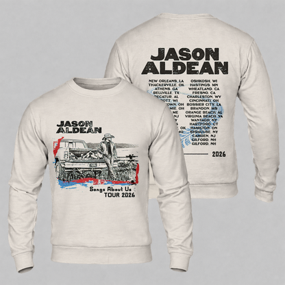 Back Songs About Us Tour Truck Shirt Gildan 5000, Sweatshirt & Hoodie
