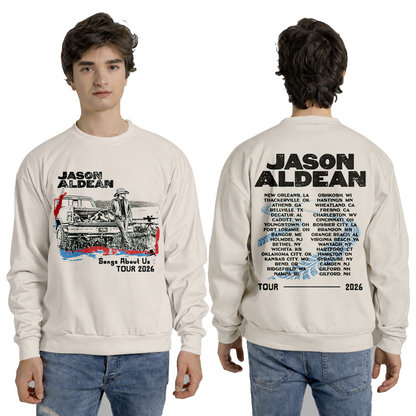 Back Songs About Us Tour Truck Shirt Gildan 5000, Sweatshirt & Hoodie