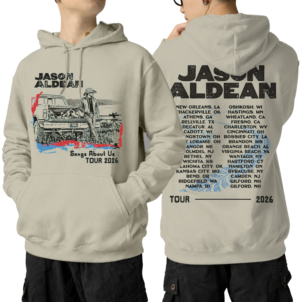 JA Songs About Us Tour Truck Shirt Gildan 5000, Sweatshirt & Hoodie