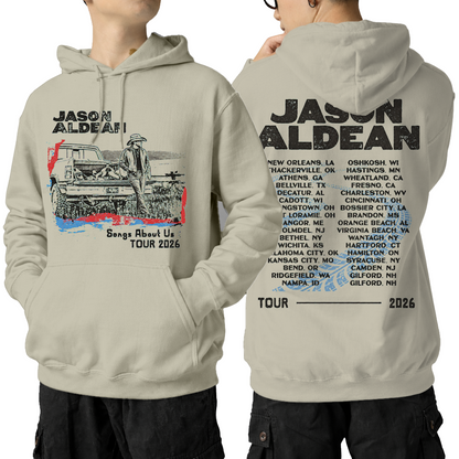 JA Songs About Us Tour Truck Shirt Gildan 5000, Sweatshirt & Hoodie