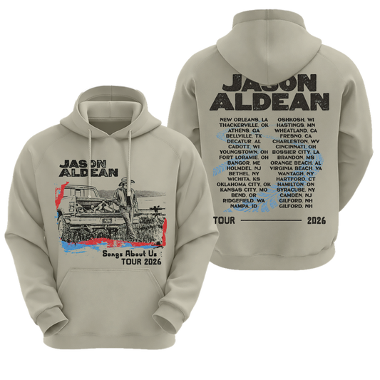 JA Songs About Us Tour Truck Shirt Gildan 5000, Sweatshirt & Hoodie