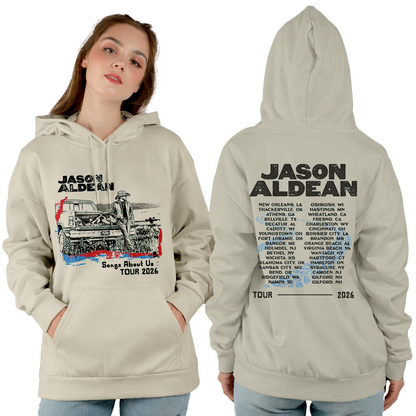 JA Songs About Us Tour Truck Shirt Gildan 5000, Sweatshirt & Hoodie