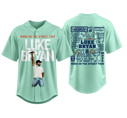 LB “Word On The Street Tour” 🎤🤠 Baseball Jersey