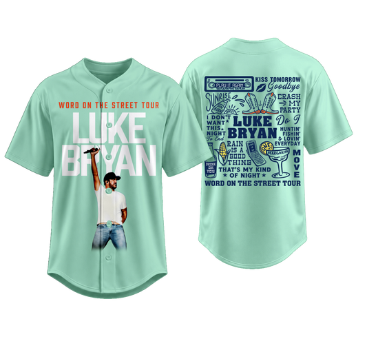 LB “Word On The Street Tour” 🎤🤠 Baseball Jersey